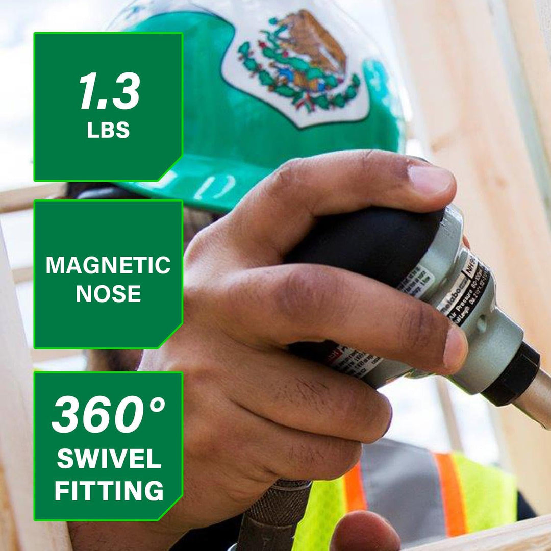 Metabo HPT Handnagler, professionelle pneumatische Nagelgeräte, Handflächen-Werkzeug für Balken-Aufh