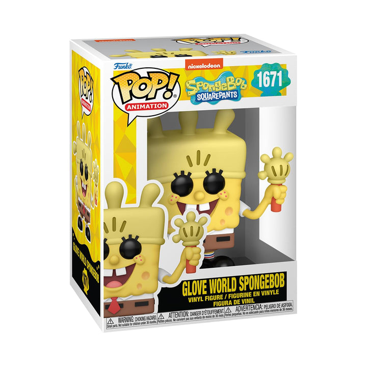 Funko Pop! TV: SBS 25th - Spongebob Squarepants - SB mit Glove Light - Vinyl-Sammelfigur - Geschenki