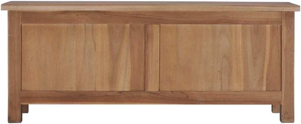 vidaXL Teak Massiv TV Schrank mit 2 Schiebetüren Rustikal Lowboard Fernsehschrank Fernsehtisch Sideb
