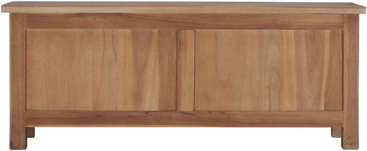 vidaXL Teak Massiv TV Schrank mit 2 Schiebetüren Rustikal Lowboard Fernsehschrank Fernsehtisch Sideb