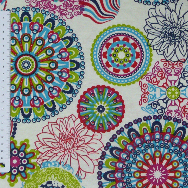 SCHÖNER LEBEN. Zugluftstopper Fenster mit Mandala Muster bunt, Auswahl:120cm Länge ca. 120x15x15cm (