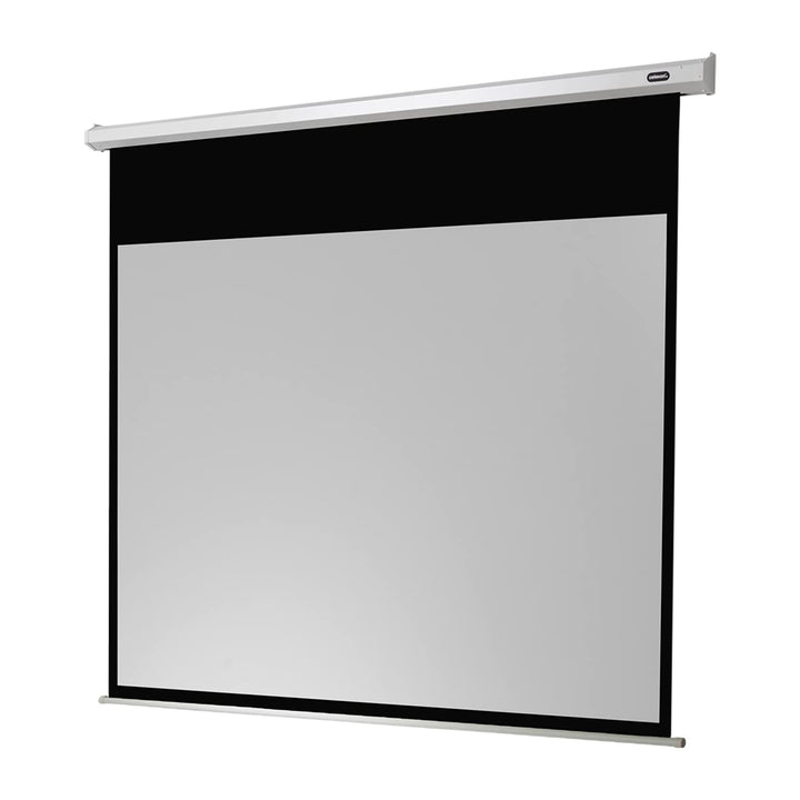 celexon Economy Motor-Leinwand 65" | 120x120 cm 1:1 | elektrische 4K,Full-HD Beamer-Leinwand für Bür