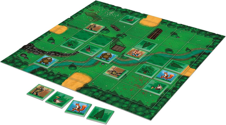 KOSMOS 691837 Halali! - Vergnügliche Jagd für Zwei, Spiel für Zwei Personen, Brettspiel für genau 2