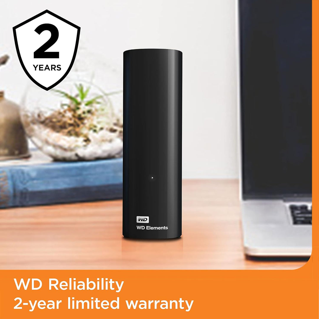 WD Elements Desktop-Speicher 20 TB (Desktop-Speicher USB 3.0-kompatibel, Zusatzspeicher für Fotos, M