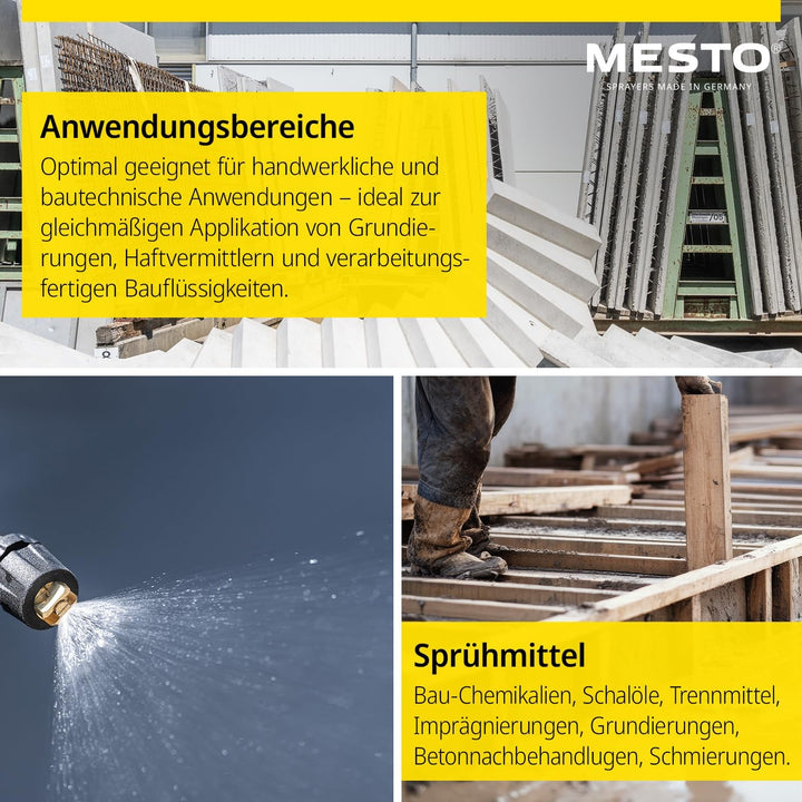 MESTO FERROX Plus 6 Hochdrucksprühgerät 6L Set inkl. MESTO Köcher | Drucksprüher 6 Bar | Schalölspri