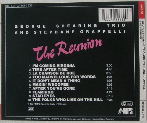 Reunion, Audio-CD