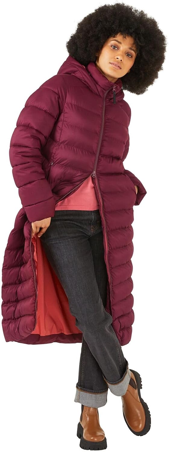 Regatta Damen Longline Padded Hooded Jacket Coat Gefütterter Mantel (1er Pack) 48 Marine, 48 Marine