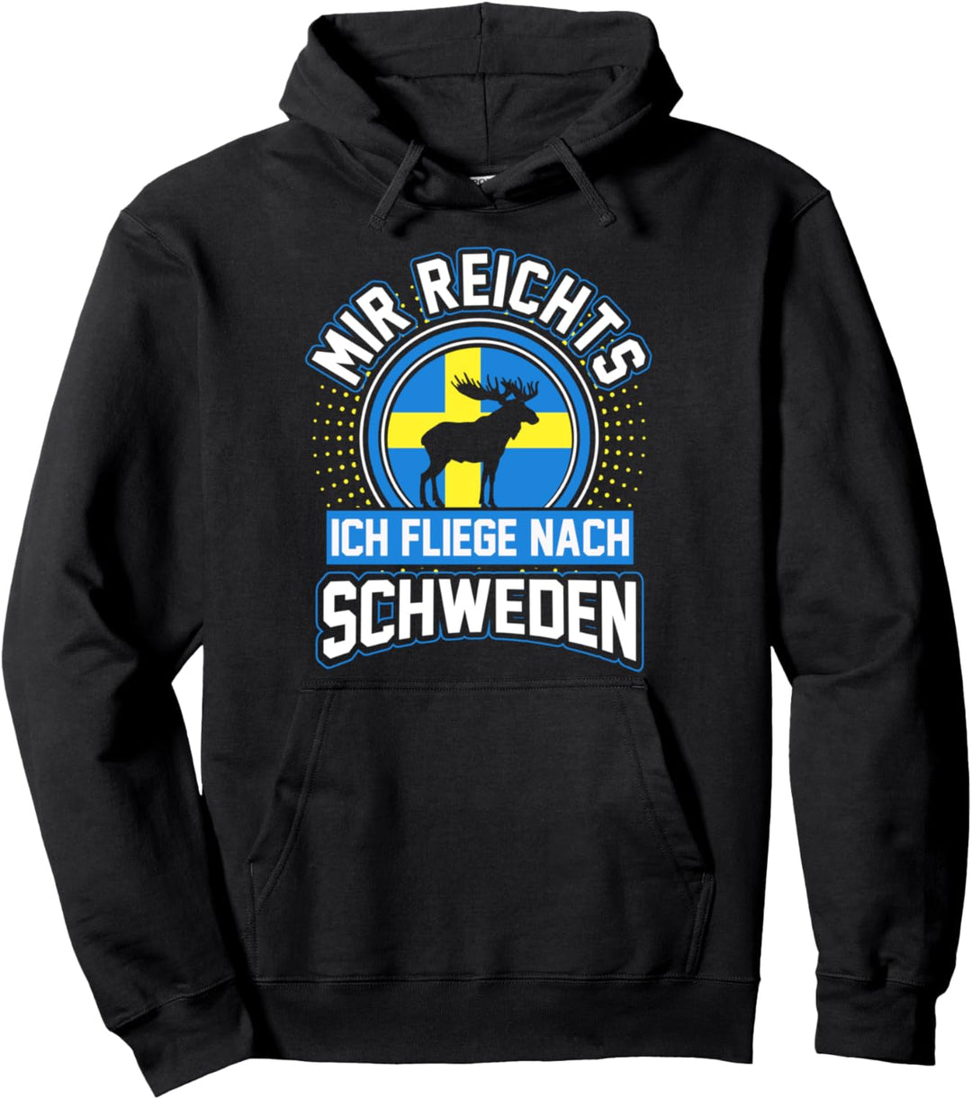Schweden Sommerferien Urlaub Reise Stockholm Finne Lustig Pullover Hoodie
