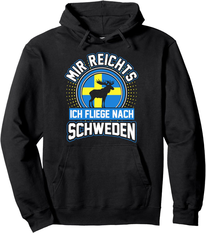Schweden Sommerferien Urlaub Reise Stockholm Finne Lustig Pullover Hoodie