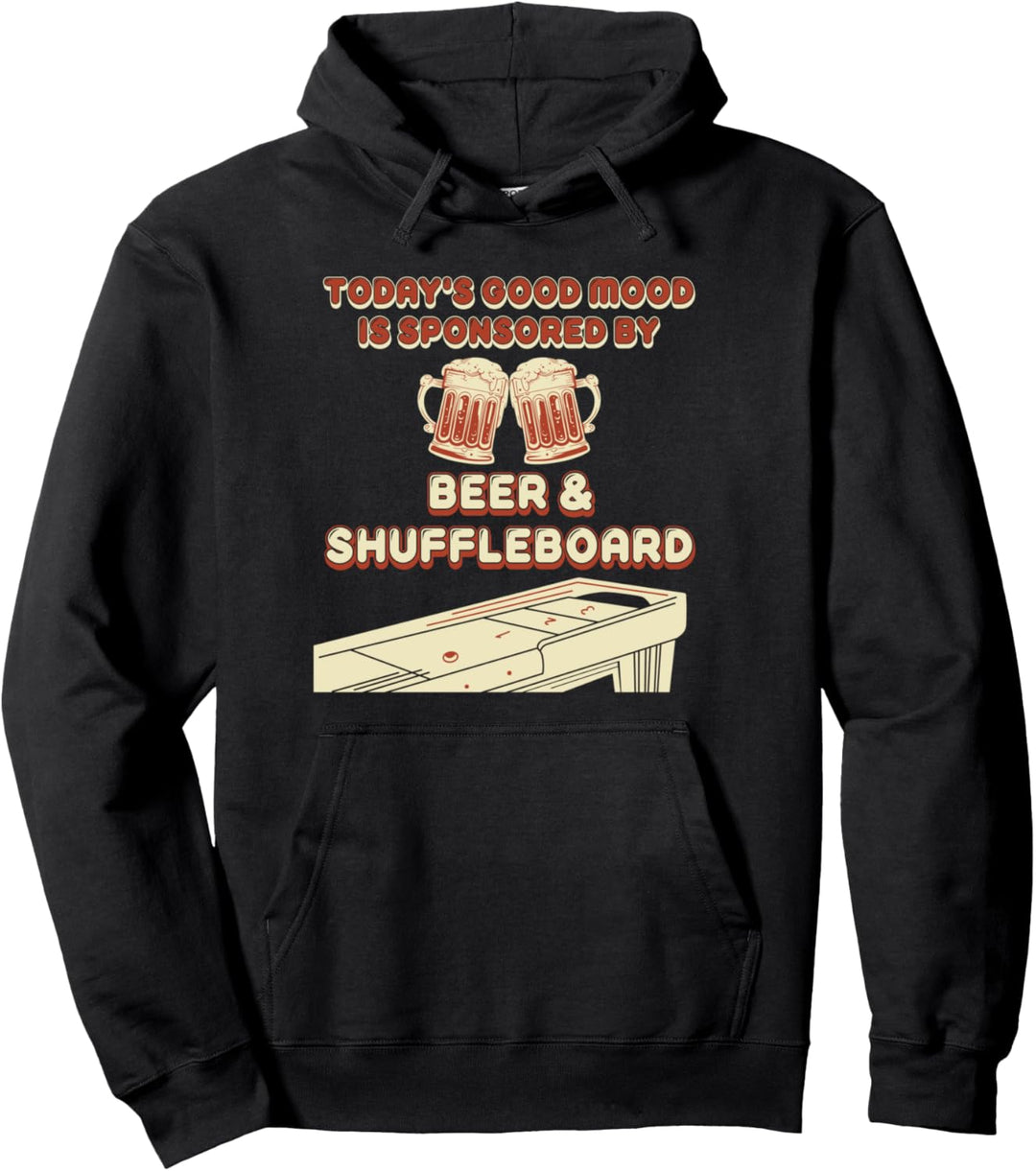 Shuffleboard Bier Spieler Pullover Hoodie