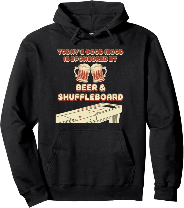 Shuffleboard Bier Spieler Pullover Hoodie