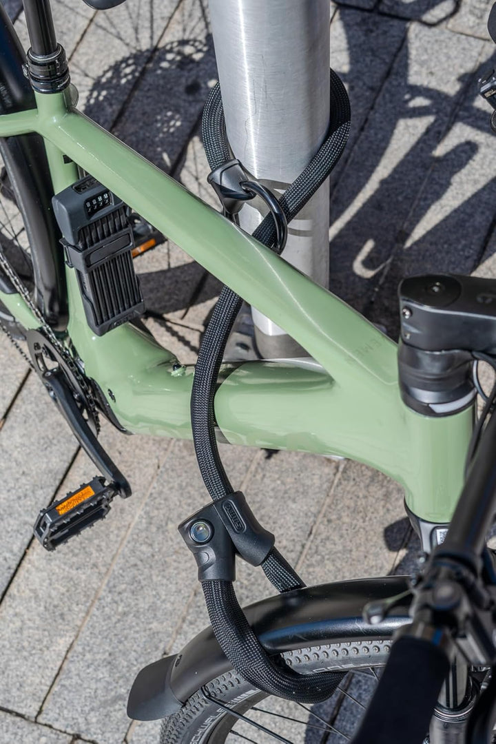 ABUS Kettenschloss Infinity Loop 1806 - flexibles Fahrradschloss mit 2 längenverstellbaren Schlaufen
