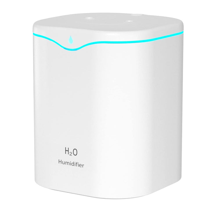 Irishom 2L Double Spray Humidifiers with LED light Cool Mist Auto Shut-Off Humidifier Portable Desk
