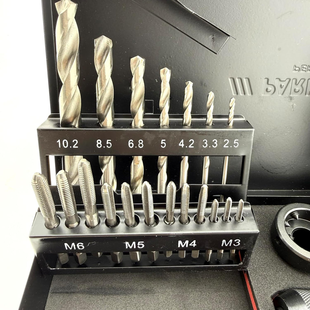 Parkside Performance Gewindebohrer- & Schneideisen-Set 38-teilig – M3–M12 – ISO metrisch – Innen & A