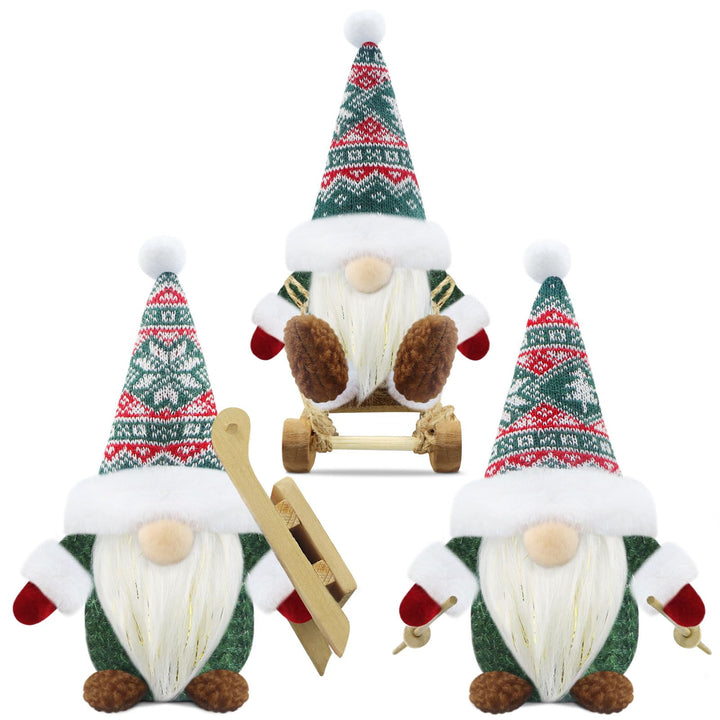 Gehydy Weihnachtswichtel Figuren 3er Set Weihnachtsdeko Wichtel Weihnachten Deko Wichtel Zubehör Dek