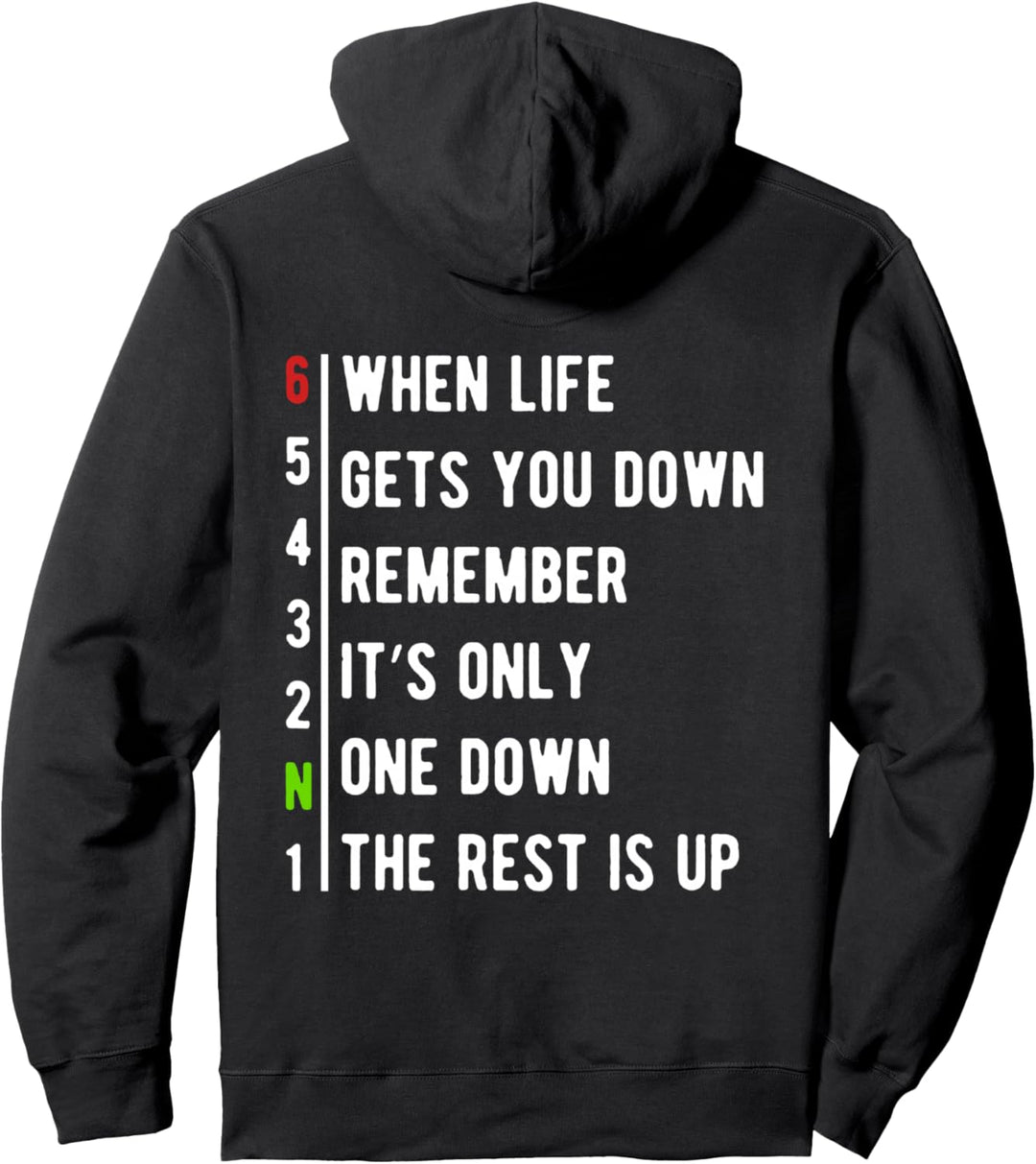 Motorrad Zweirad 1N23456 Motorradschaltung 6 Gang Pullover Hoodie