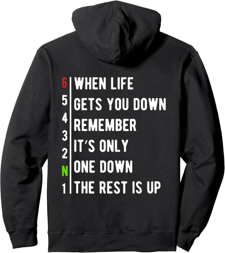 Motorrad Zweirad 1N23456 Motorradschaltung 6 Gang Pullover Hoodie