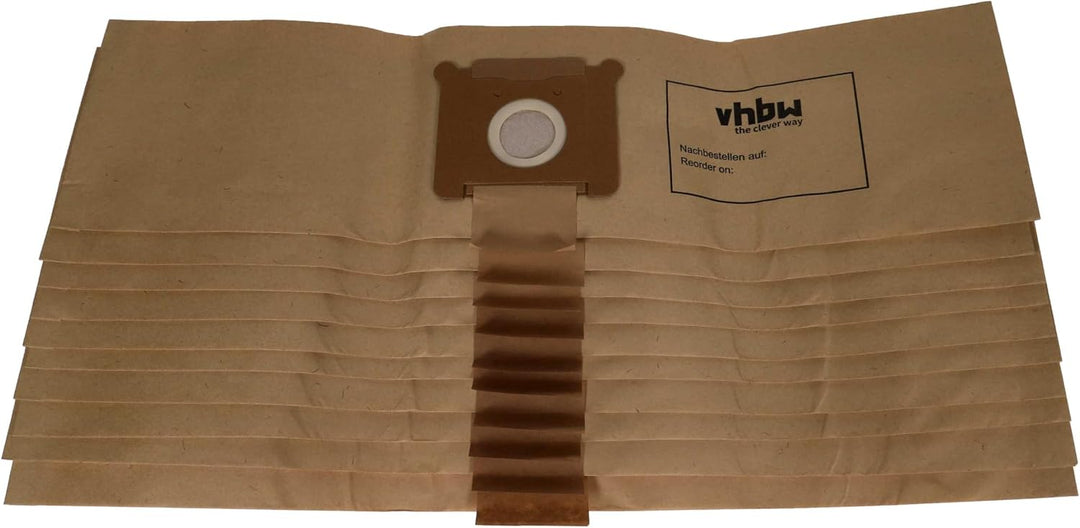 vhbw 10x Staubsaugerbeutel kompatibel mit Tennant 3400