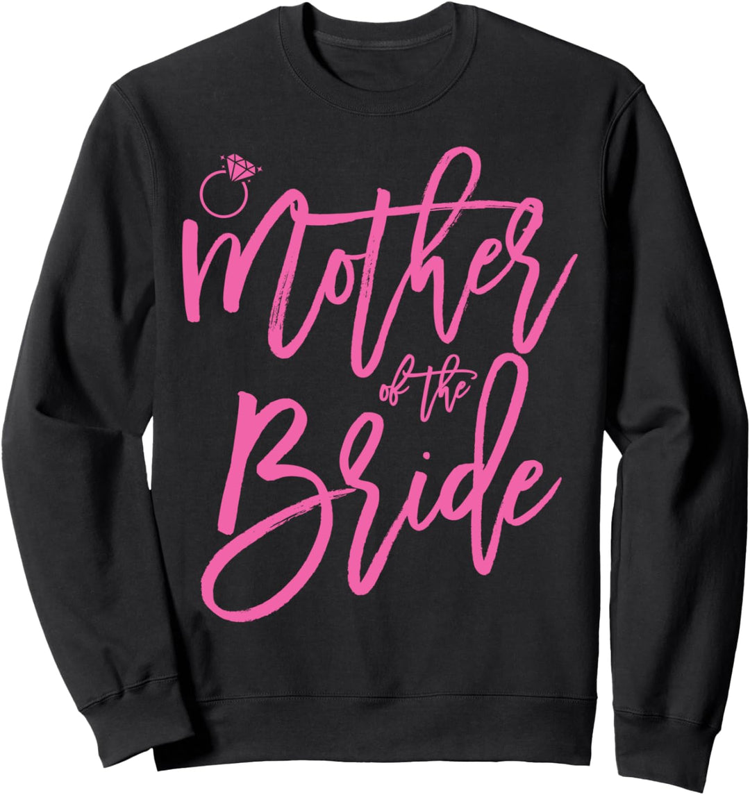 Mutter der Braut Rosa Ringgrafiken Sweatshirt