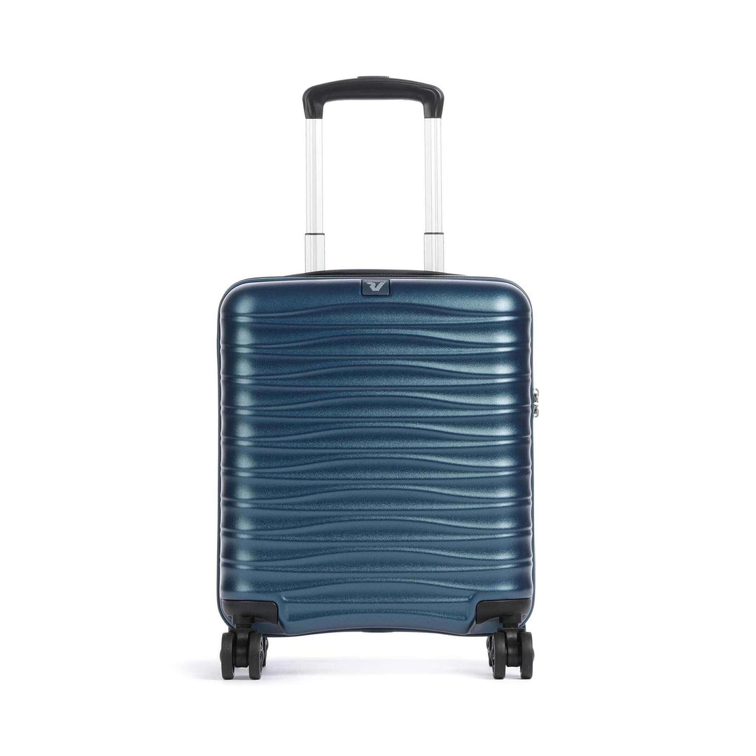 RONCATO Wave - 4-Rollen-Kabinentrolley 45 cm (Easyjet Handgepäck) denim Petrol Cabina 45, Petrol Cab