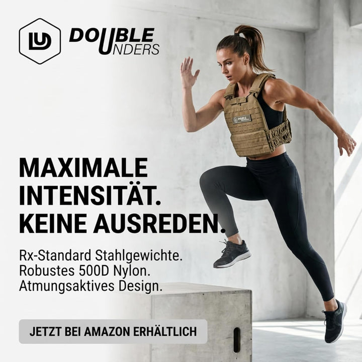 Gewichtsweste für Calisthenics - Krafttraining & Crossfit - Weight Vest - Fitness Gewichtsweste 6kg