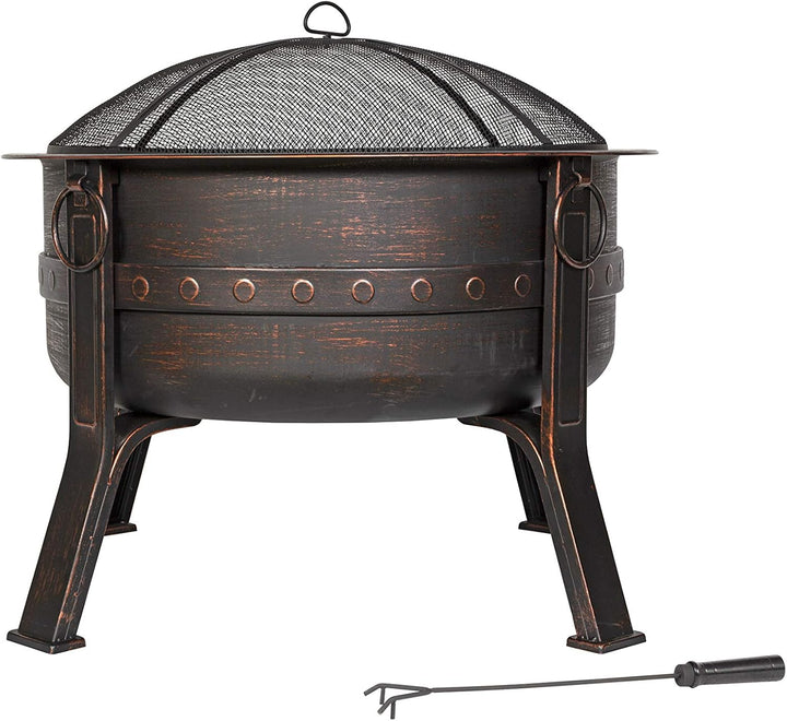 La Hacienda Brava Ø 80 cm Feuerkorb - Feuerkorb für den Garten - Feuertonne & Feuerstelle - Feuersch