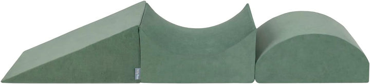 KiddyMoon Spielplatz Velvet Aus Schaumstoff Für Babys Spielbad Hindernisläufen, kopfteil/Rampe/Zwick