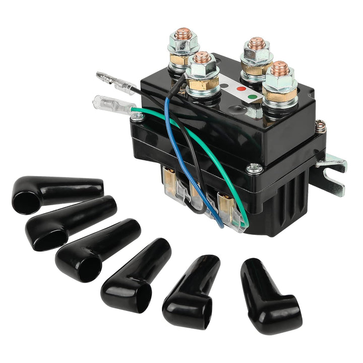 LIEBMAYA 12V 500A Seilwind Relais Magnetschalter Schwerlast-Relais für 6000lbs-18000lbs ATV, UTV, SU