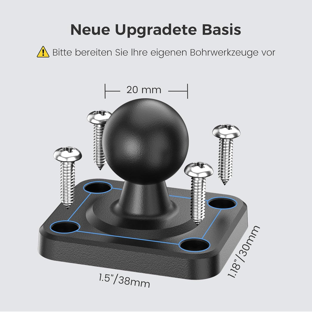 OHLPRO Tablet Halterung Auto, Halterung Auto für iPad 360° Drehbare Verstellbare, Tablet Autohalteru
