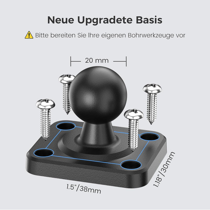 OHLPRO Tablet Halterung Auto, Halterung Auto für iPad 360° Drehbare Verstellbare, Tablet Autohalteru