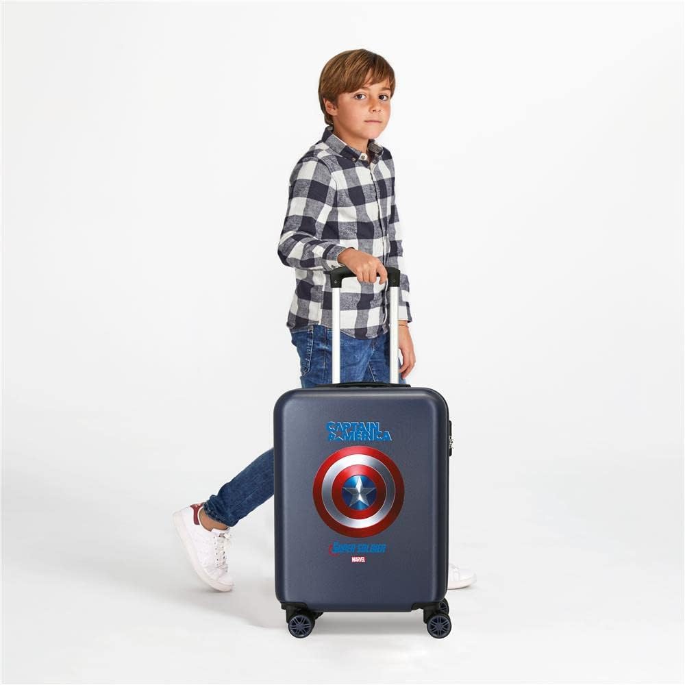 Marvel Avengers Sky Avengers Kofferset Blau 55/68 cms Hartschalen ABS Kombinationsschloss 104L 4 Dop