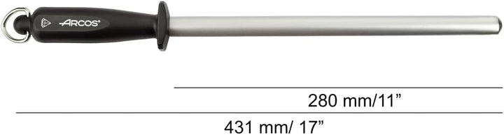 Arcos Serie Wetzstahl - Wetzstahl Kunststoffgriff - Körper Kohlenstoffstahl Chrom beschichtet 280 mm