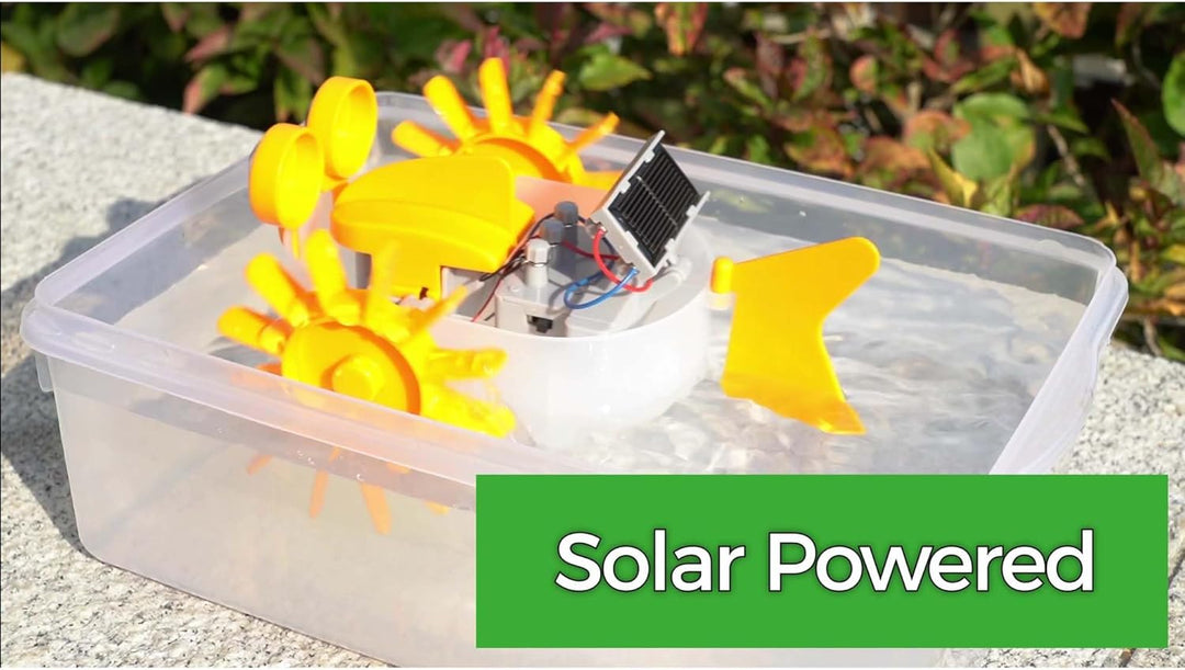 4M 403415 Green Science Aqua Robot-Solar Hybrid Power, Multi Wasser Roboter, Wasser Roboter
