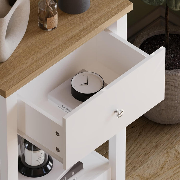 Vida Designs Schubladenboxen, MDF, Spanplatte und Melaminfurnier, Weiss, Standard