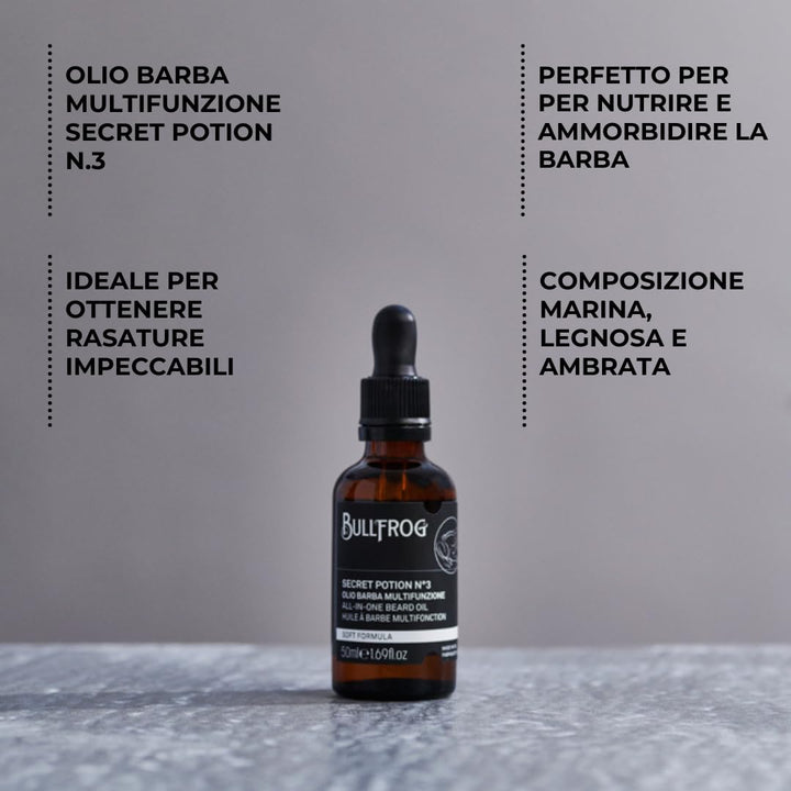 Bullfrog Secret Potion #3 All-In-One Bartöl 50 ml Angereichert mit vielen nahrhaften Zutaten