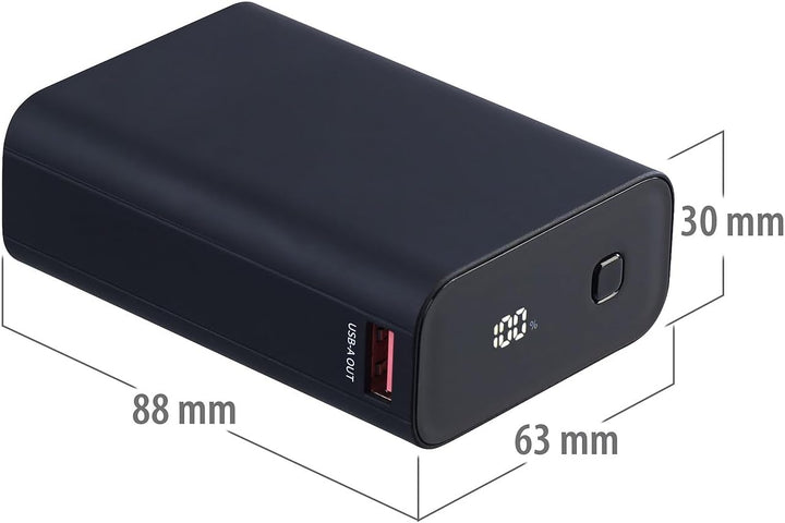revolt USB Powerbank: Ultrakompakte Powerbank im Kreditkarten-Format, 20.000mAh, LED-Display (Mini-P