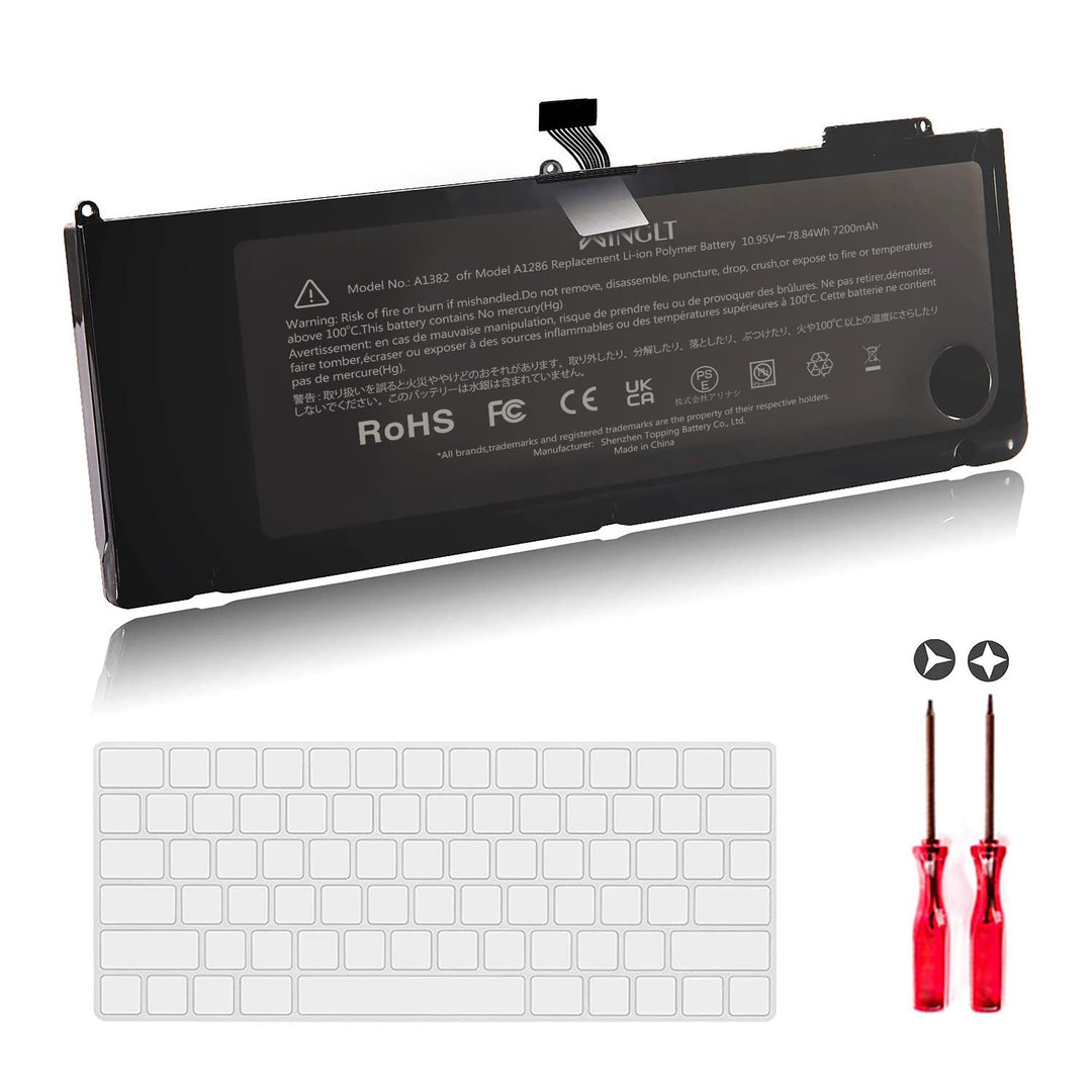 XINGLT A1382 A1286 Akku Ersatz Laptop Akku für a1286 MacBook Pro 15 Zoll A1382 Akku Ersatz Hohe Leis