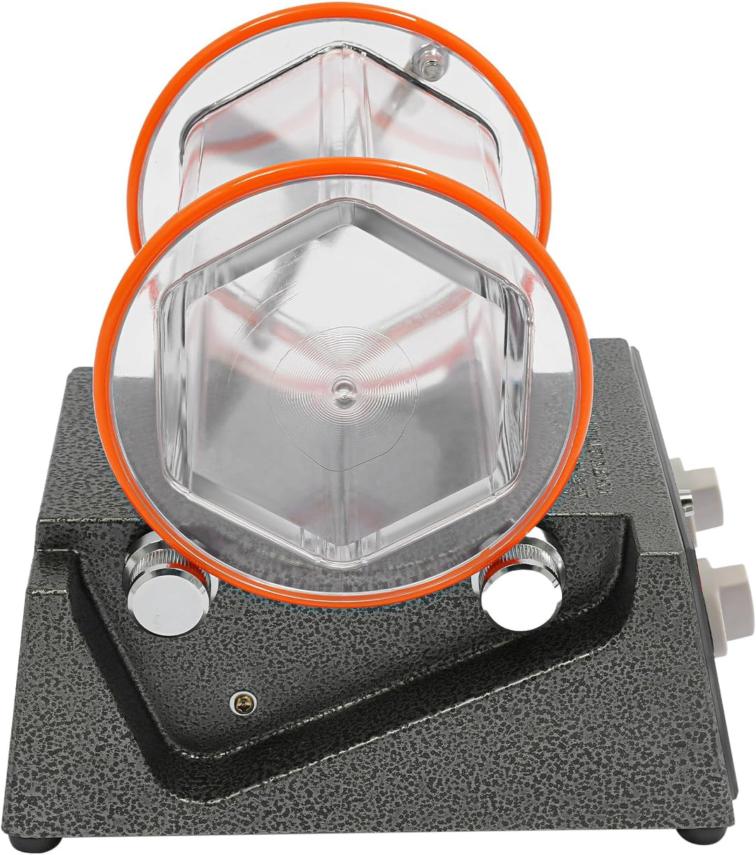 Poliermaschine für Schmuck, 60W Poliertrommel Kugelmühle, Rotary Jewelry Tumbler Polierer, 0-60 Minu