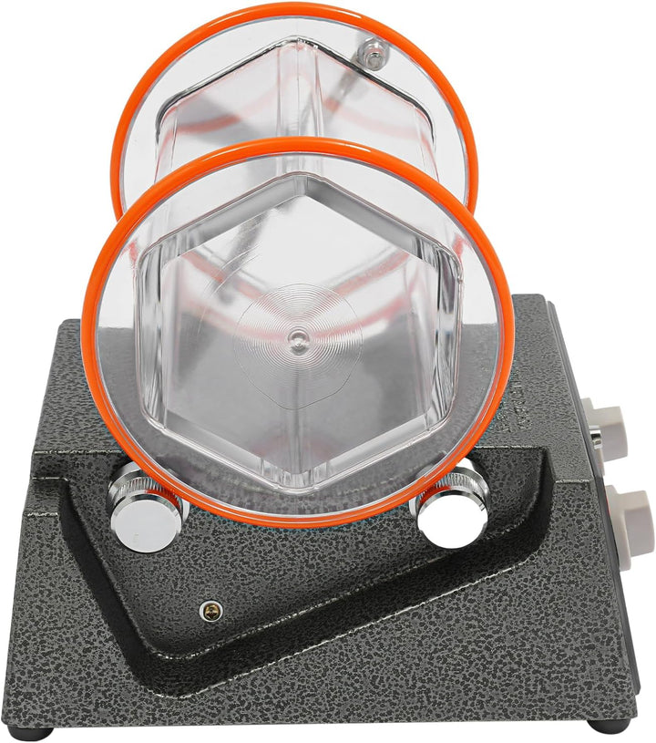 Poliermaschine für Schmuck, 60W Poliertrommel Kugelmühle, Rotary Jewelry Tumbler Polierer, 0-60 Minu