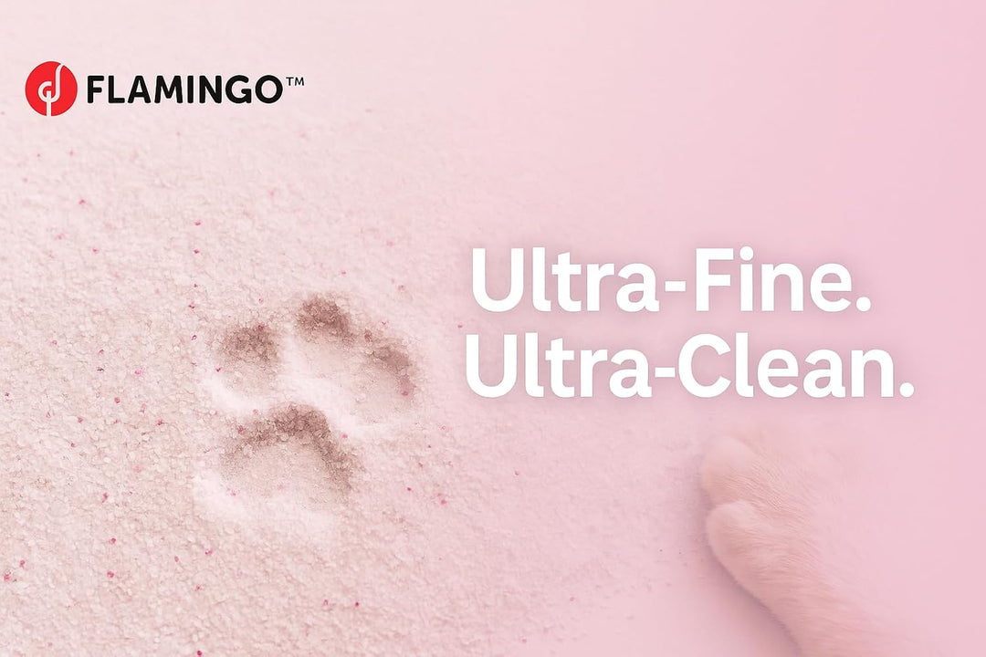 Flamingo Katzenstreu – neutraler Duft – Kohlegranulat – 5 l für 6 Wochen – Herkunft aus Kanada – neu