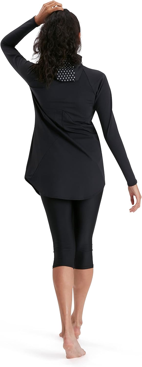 Speedo Damen Hydropro Modest 2 Piece Full Cover Schwimmanzug 28 Schwarz, 28 Schwarz