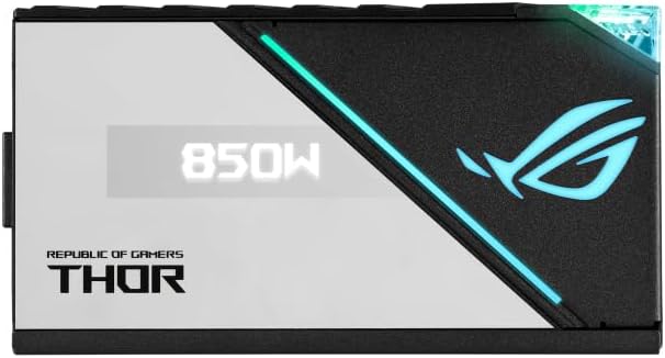 ASUS ROG Thor 850W Platinum II Netzteil (Aura Sync RGB Belechtung, OLED Display,135-mm-Axial-Tech-Lü