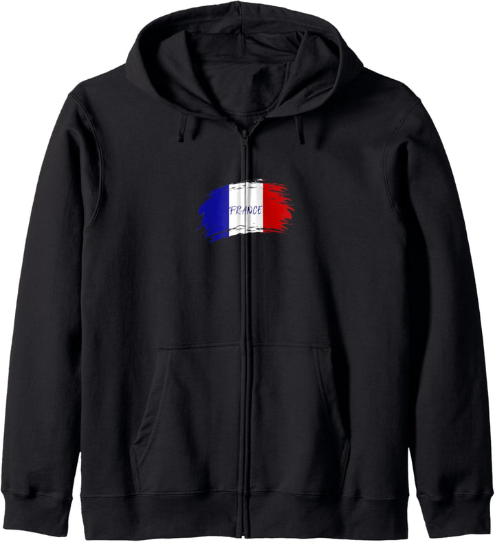 Frankreich Flagge Kapuzenjacke