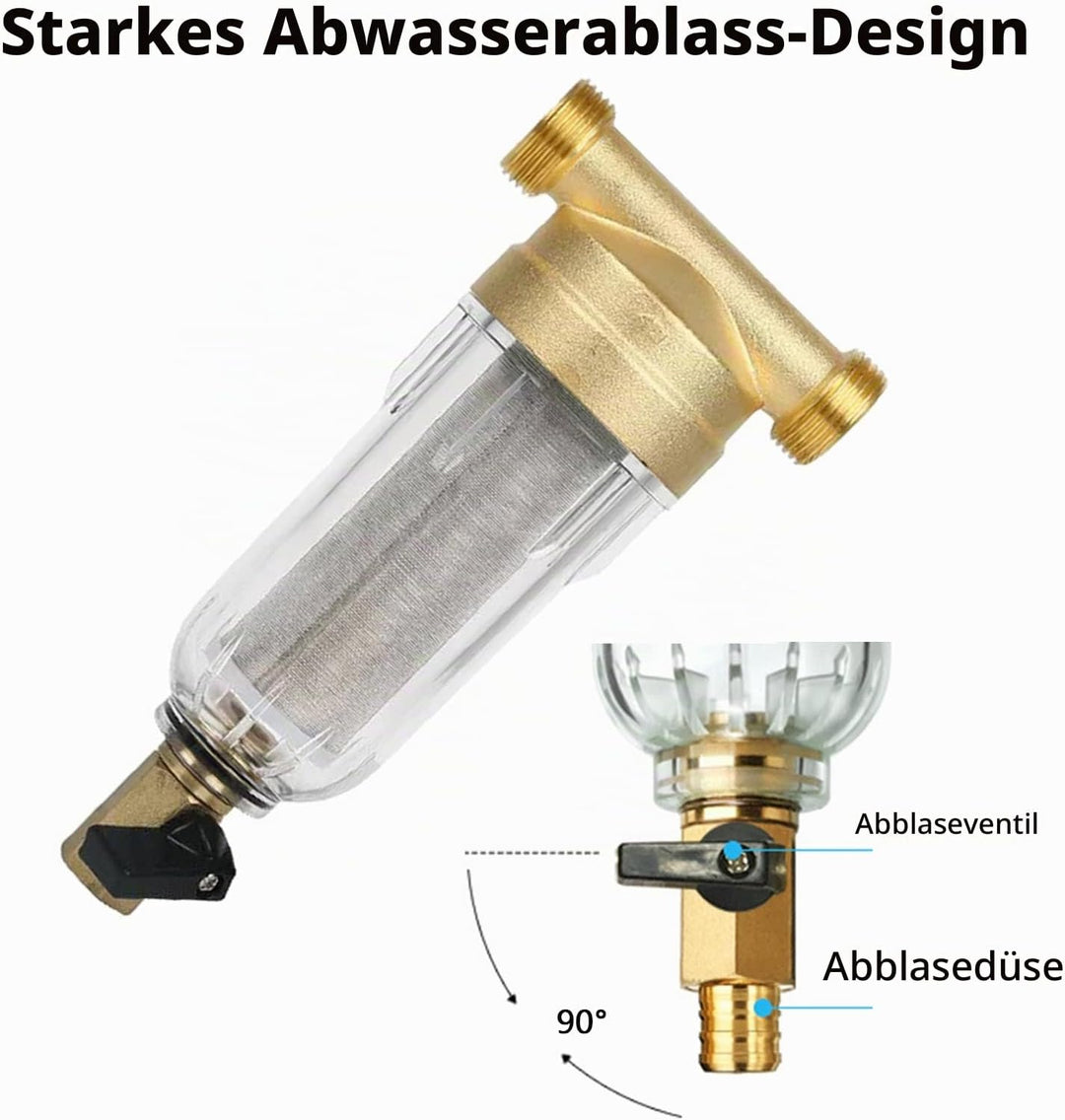 Ausspülbarer Feinfilter, vorfilter, Wasserhahn Wasserfilter Wasser, Vorfilter Sedimentfilter, Spin D