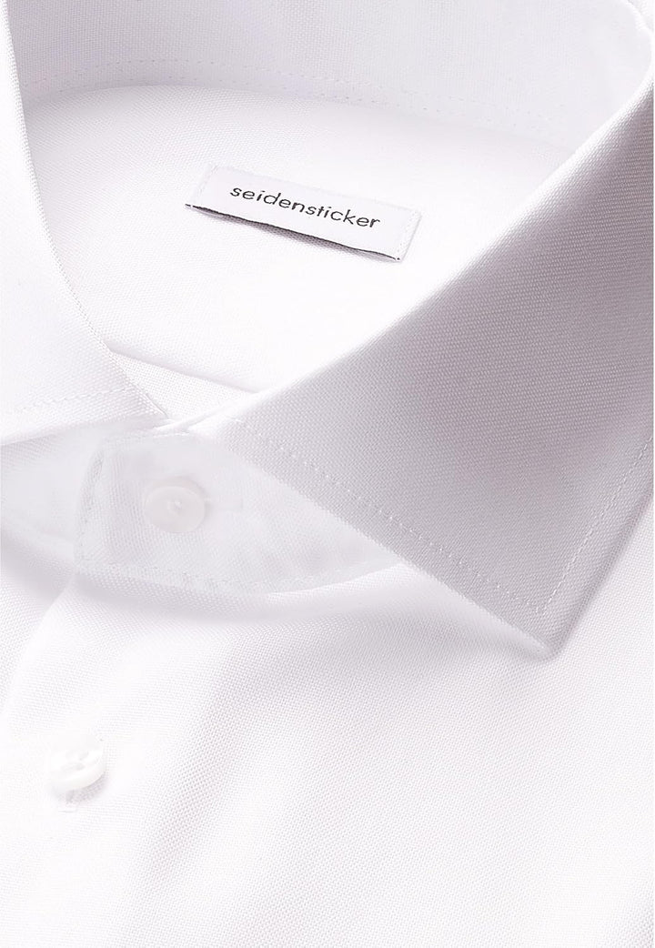 Seidensticker Herren Seidensticker Herren Business Hemd Slim Fit Businesshemd, Weiss (Weiss 01), 45