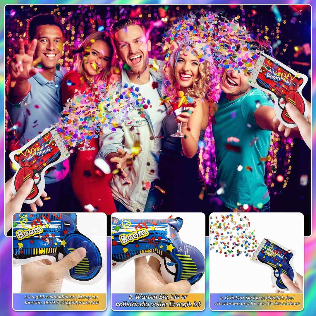 2025 Silvester Foto Requisiten 34 Stück, Silvester Deko 2025, 2025 Silvester Haarreif, Konfetti Silv