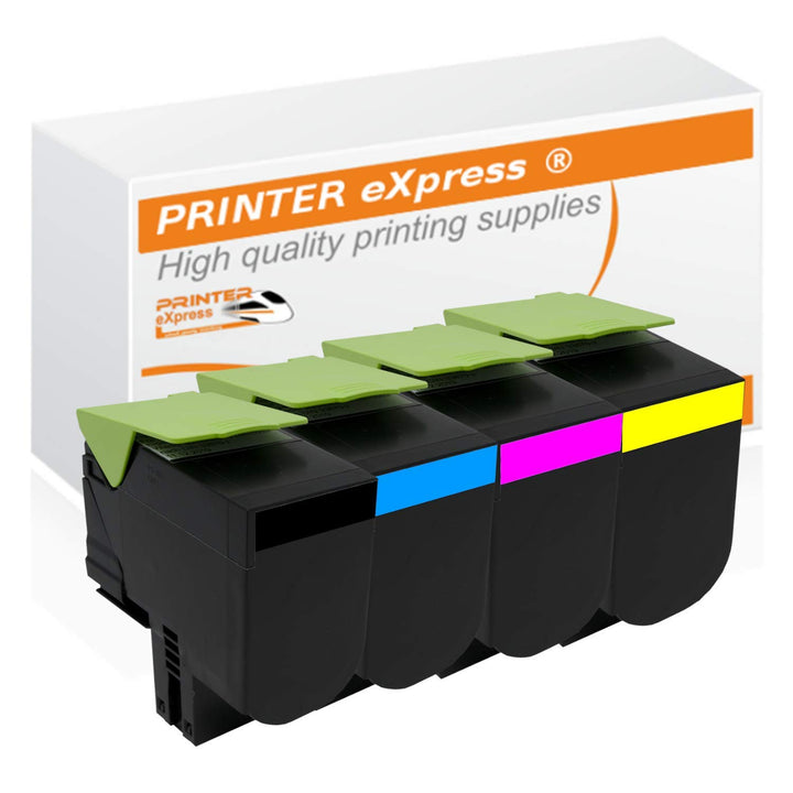 PRINTER eXpress 4er Set Toner ersetzt Lexmark 71B20B0, 71B20C0 , 71B20M0 , 71B20Y0 für CS317 CS317DN