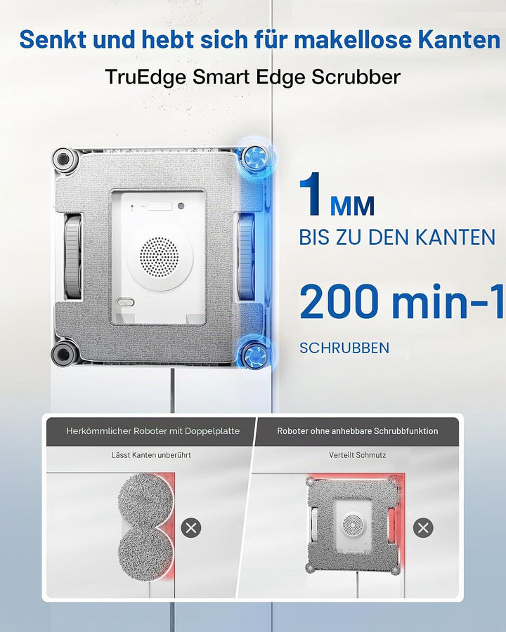 ECOVACS WINBOT W2S Omni Fensterreinigungsroboter, mit 6-in-1-Multifunktionsstation, TruEdge-zu-Rand-