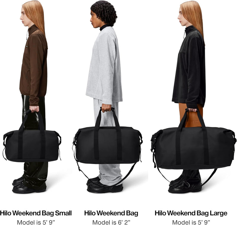 RAINS Hilo Weekend Bag - wasserdichte Reisetasche Grau, Grau