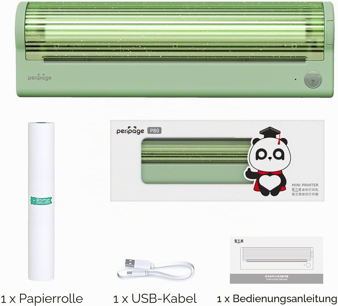 Bisofice Mobiler Drucker A4 für Unterwegs Thermodrucker A4 Bluetooth Inkless Portable Printer Unters